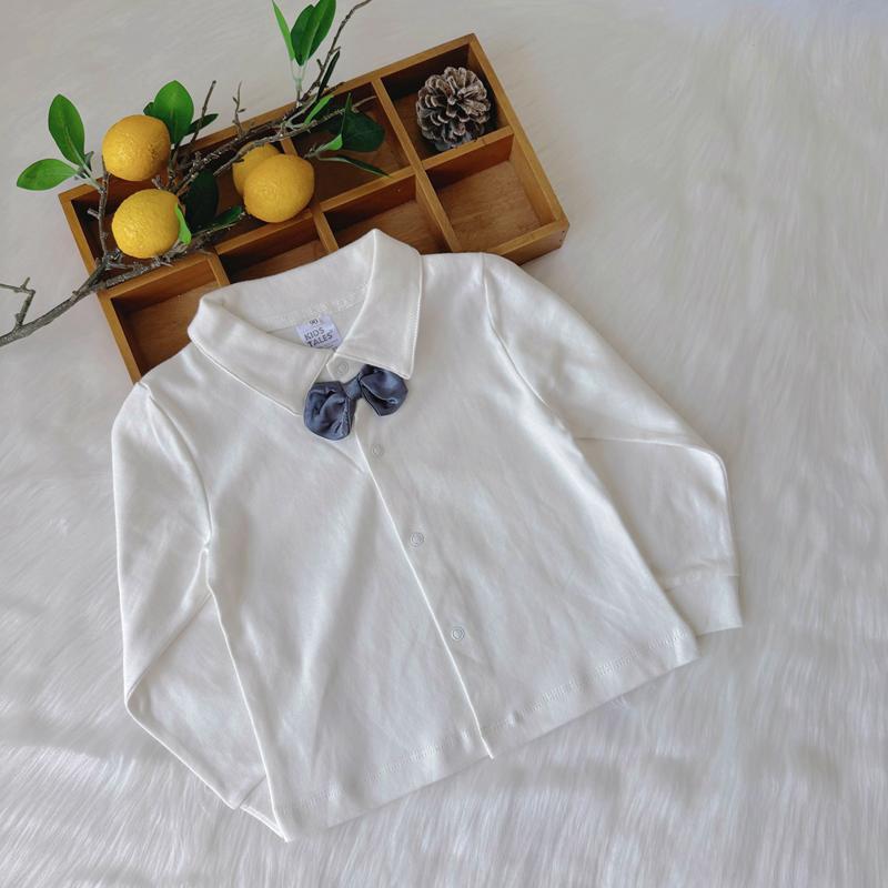 Baby Boy White Base Shirt, Spring and Autumn Long-Sleeved Pure Cotton Clothing, Versatile Little Gentleman Suit Shirt Top for Boys Baby Boy White Base Shirt, Spring and Autumn Long-Sleeved Pure Cotton Clothing, Versatile Little Gentleman Suit Shirt Top for Boys