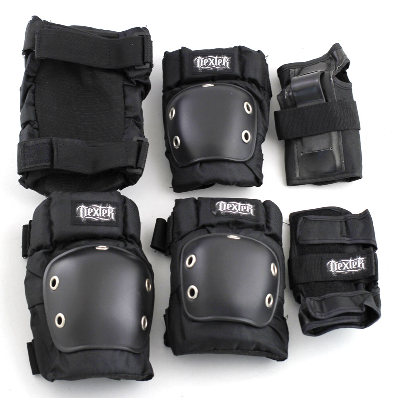 Foreign trade defects strong goods thickened roller skating ski bicycle riding protective gear Knee and elbow 6 4-piece set of small and medium size