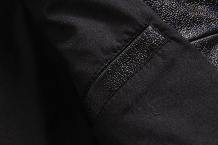 Da đầu tiên da bò nam da mỏng vạt áo ngắn denim nhiều túi lớn nút nam áo gió uniqlo