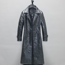 Male and female profile Sheep Sheep leather Leather Clothing American Loose Suit Collar Big Windsuit Jacket Light And Slim Windproof G3