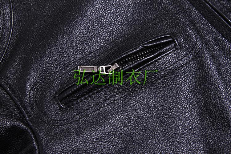 Mùa đông da bò da nam ngắn áo khoác mỏng xe máy áo khoác da phù hợp với chuyến bay clip kích thước lớn quần áo nam áo khoác phao nam