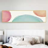 Современная и минималистичная настенная розовая вилла для кровати