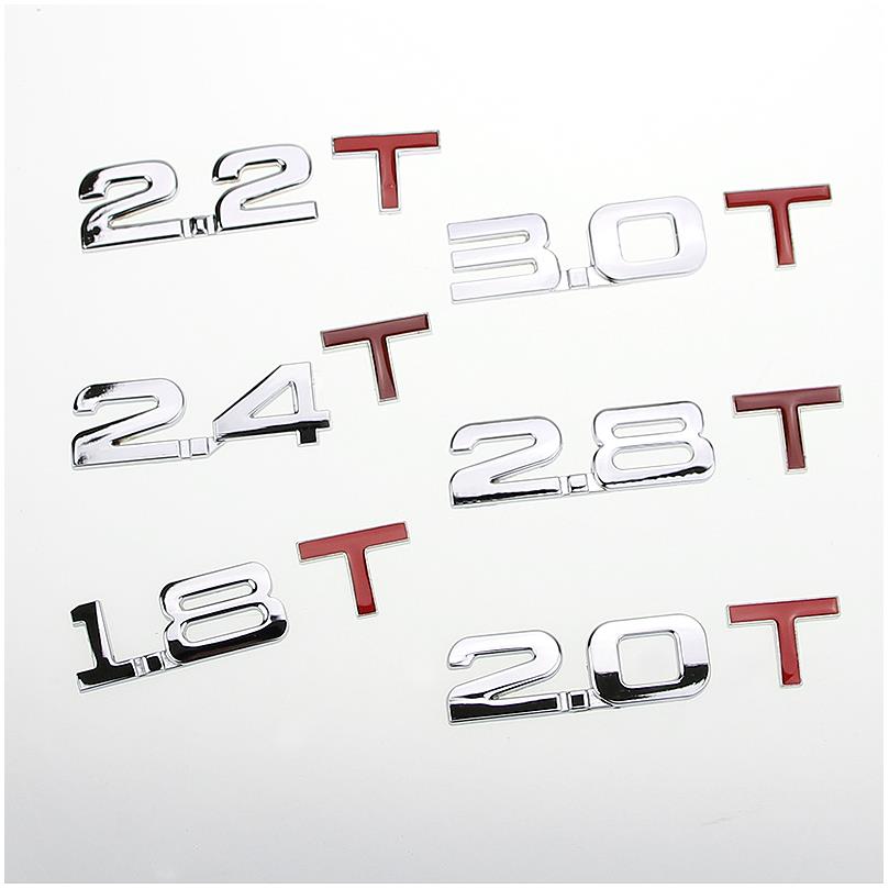 Modified personality creative car stickers Car English letters Metal stickers 3d three-dimensional displacement label trunk tail label