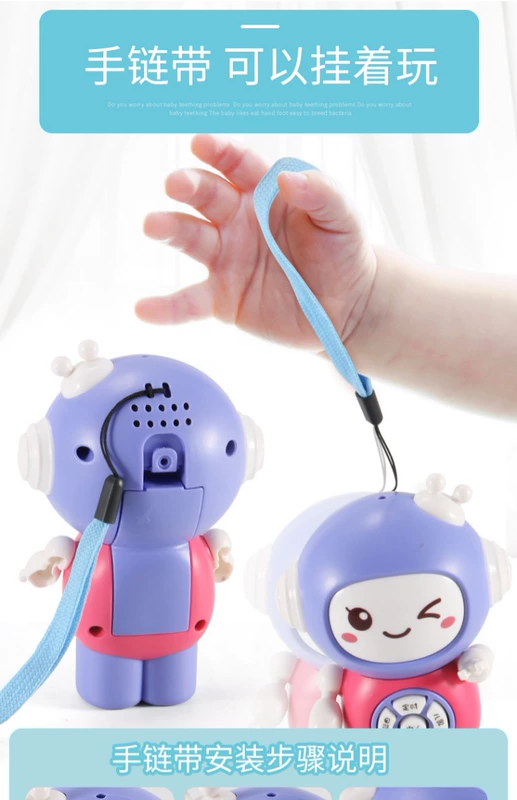 Đồ chơi trẻ em robot thông minh âm nhạc máy giáo dục sớm 0-1 tuổi có thể sạc lại mp3 máy học cho bé 3-6 tháng