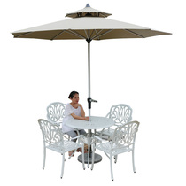 Balcony dining with small table in negotiation table and chairs combined small round table outdoor table and chairs patio with umbrella waterproof sunscreen