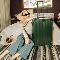 Net red suitcase female retro student trolley case Universal wheel aluminum frame suitcase 26 inch password box large capacity