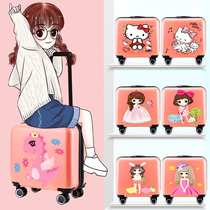 Childrens trolley case Universal wheel 18 inch cartoon princess suitcase Cute girl dinosaur 20 inch suitcase suitcase