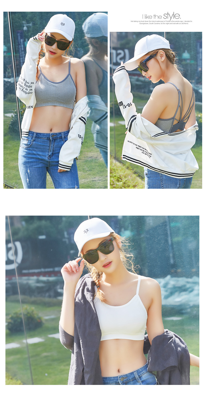 Tube top no rims girl sling vest sport bra phần ngắn Học sinh Hàn Quốc làm đẹp lưng đồ lót quấn ngực chạm đáy áo lót nữ các loại