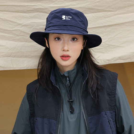 小众户外机能风登山帽女春夏遮阳防晒速干透气渔夫帽防风露营骑车