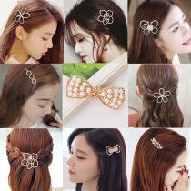 Ruyi hair accessories Korean headdress bow cute hair clip Head flower bangs clip Hair card edge clip clip frog clip