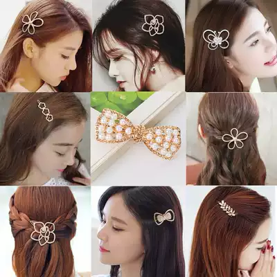 Ruyi hair accessories Korean headdress bow cute hairclip floral headdress bangs clip hairclip clip clip frog clip