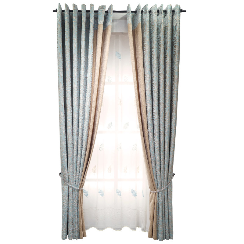 Living room modern minimalist American Nordic curtain bedroom floor to ceiling European window