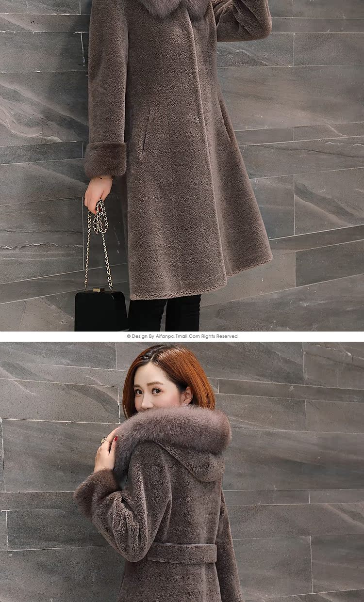 Manteau de fourrure femme EOFN   - Ref 3174596 Image 17