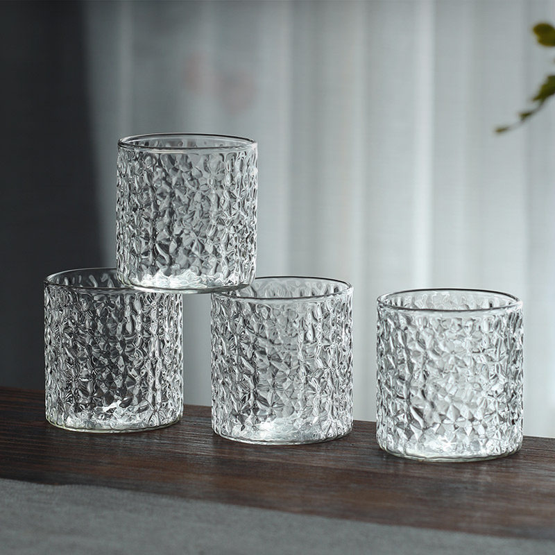 Japanese-style glass white wine glass 2 2 household two cups light luxury high color value small 100ml drinking cup set