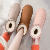 Демисезонные флисовые удерживающие тепло нескользящие лыжные модные короткие сапоги, обувь, городской стиль