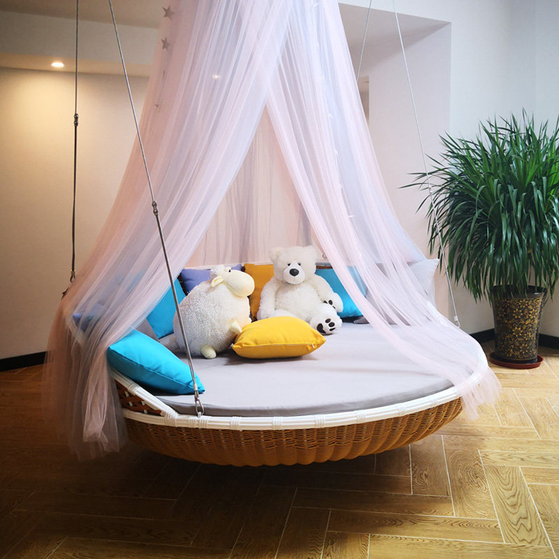 Hammock Home 1 8 m Round bed Shake Rocking Chair Double Hanging Sloth Hanging Basket Rattan Chair Outdoor SWING ARMCHAIR