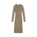 Платье-свитер, длинное платье, юбка, облегающий крой, средней длины, городской стиль