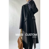 Элитные дизайнерские блестки для ногтей, двусторонний кашемировый костюм, длинное демисезонное шерстяное пальто, тренд сезона, коллекция 2021