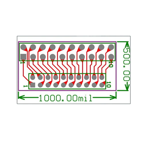 Модуль, 2.0мм, 2.54мм