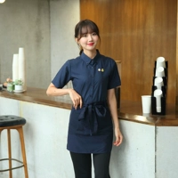 Синяя рубашка, синий фартук