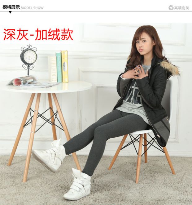 Các mẫu mùa thu và mùa đông Quần legging dài và dài của phụ nữ mặc bên trong và bên ngoài cộng với quần nhung chân co giãn Quần mỏng một mảnh quần lót lông cho nữ