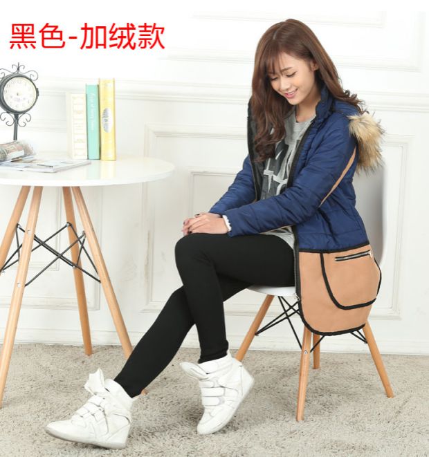 Các mẫu mùa thu và mùa đông Quần legging dài và dài của phụ nữ mặc bên trong và bên ngoài cộng với quần nhung chân co giãn Quần mỏng một mảnh quần lót lông cho nữ