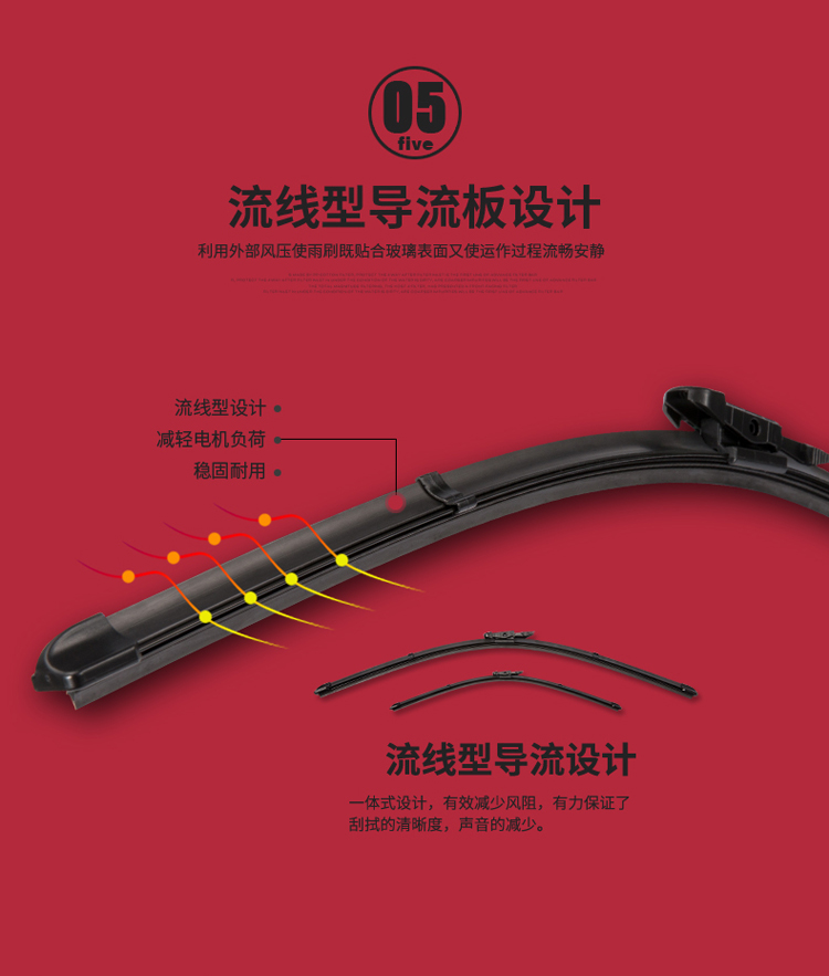 奔驰R级汽车刮水条 R320 R350 R400 R300无骨雨刮器 原装前雨刮片商品详情图