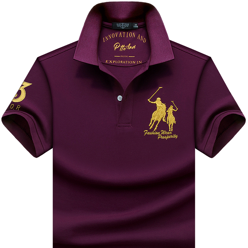 In the spring and summer of 2023 men's clothes short sleeve T - shirt cotton leisure Polo shirt is traded for business