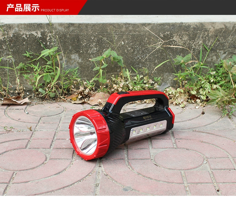 Kang Ming LED Searchlight Đèn pin sạc năng lượng mặt trời Chiếu sáng ngoài trời Công suất cao Ánh sáng chói Ánh sáng khẩn cấp