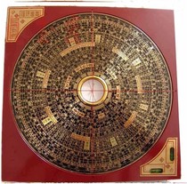 New Hong Kong time-honored 6-inch pure copper panel professional feng shui compass