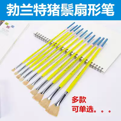 Brandt fan-shaped pen, watercolor pen, fishtail pen, bristle oil painting pen, watercolor hook line pen, exam painting row pen set