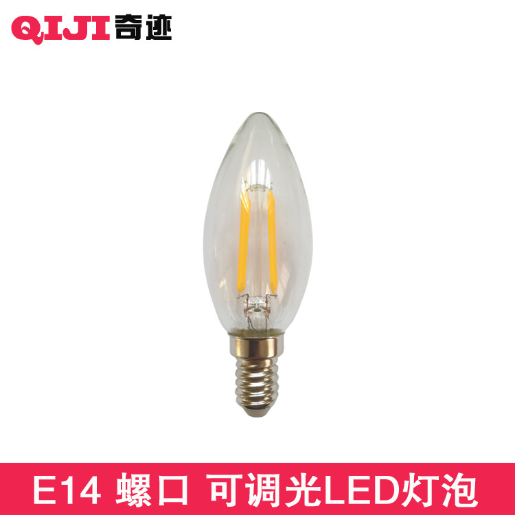 Dimmable Ee14 Small Screw Base Hanging Candle Light, Energy-Saving and Durable Edison White Yellow Warm Light Led Vintage Light Bulb Dimmable Ee14 Small Screw Base Hanging Candle Light, Energy-Saving and Durable Edison White Yellow Warm Light Led Vintage Light Bulb