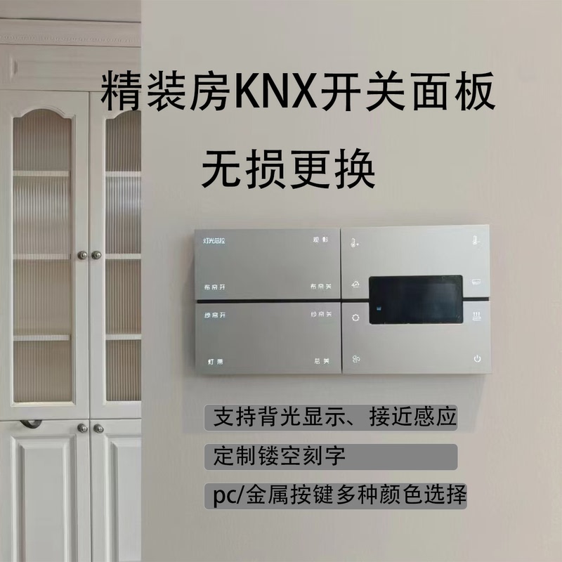 Knx Smart Panel Switch Dimming Module Dali Project Engineering Supply Solution for Luxury Home Renovation