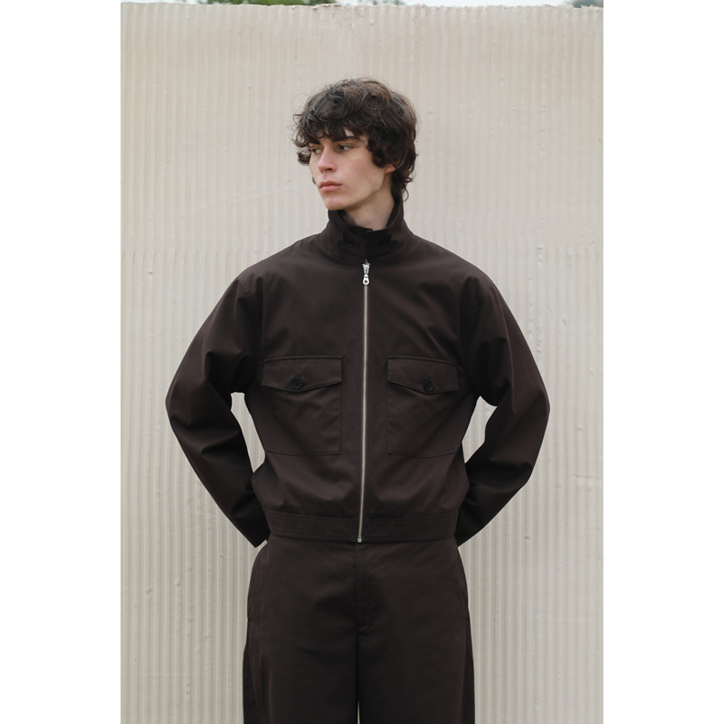 Merge Trucker Jacket Brushed High-Thread-Count Cotton Boxy Jacket
