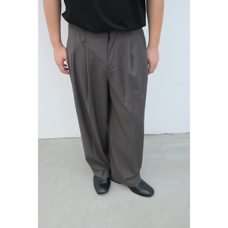 Merge Techwooleasy Shorts Machine Washable 110S Ultra-Fine High-Count Double-Pleated Wool Pants Long Pants Merge Techwooleasy Shorts Machine Washable 110S Ultra-Fine High-Count Double-Pleated Wool Pants Long Pants