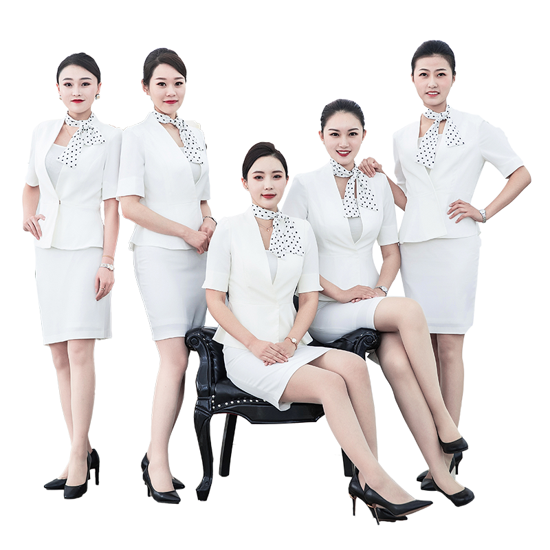 Workwear biểu tượng tùy chỉnh cao cấp phù hợp với chuyên môn khí váy phụ nữ bảo hộ lao động của phụ nữ trong mùa hè đồng phục của phụ nữ chuyên nghiệp