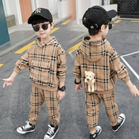 Осенняя летняя одежда, демисезонный детский комплект для мальчиков, в корейском стиле, 9 лет, в западном стиле