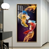 Новый кои крыльца рисовать бриллиантовые версии современный коридор гостиной прохождение бриллиантового конец павлина рыбная палка Алмаз вышивка