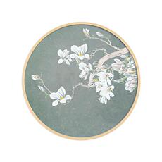 Вышитая картина 现代新中式客厅钻石画玉兰花挂画餐厅简约钻石绣玄关书房5d砖石画 TS