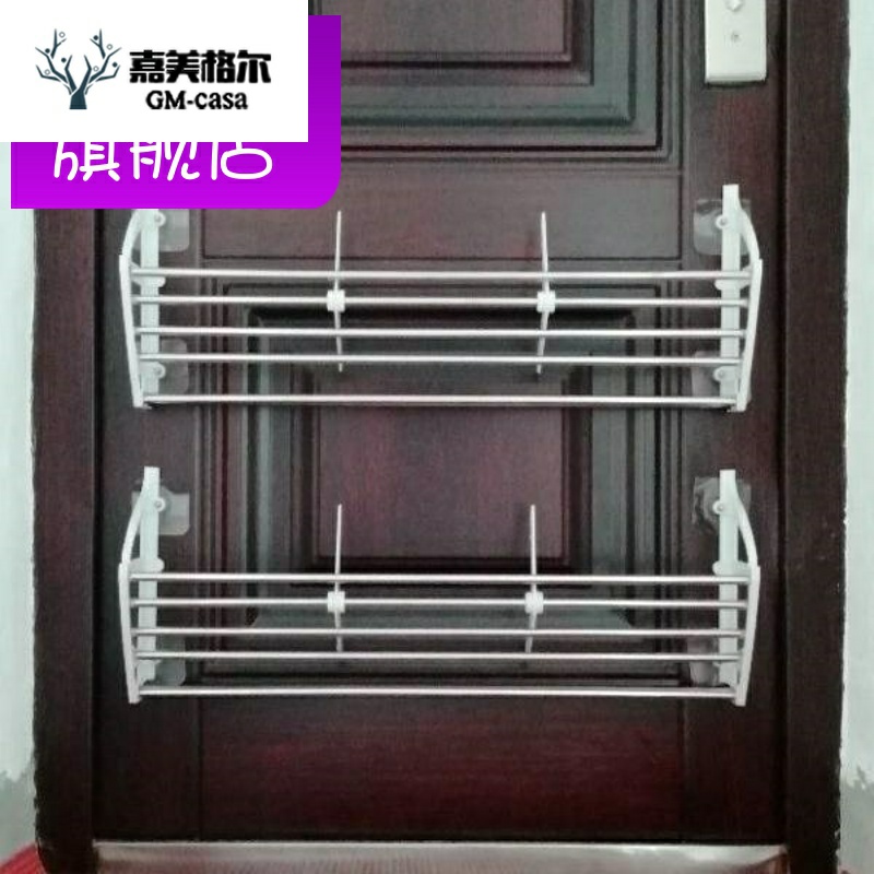 Door upper shoe rack Wall-mounted anti-theft door Rear shoe cabinet dormitory college student hanging door Back bedroom multi-layer simple suction door