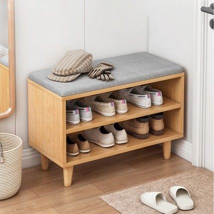 Shoes-changing stool shoe cabinet Home doorway can sit and stool integrated storage stool into the door containing seat cabinet for wearing the stool