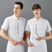 Белая вышивка три бара короткие рукава