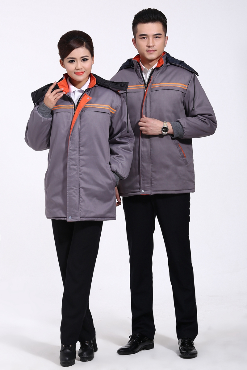 Quần áo công sở, áo khoác cotton, quần áo kỹ thuật, quần áo cotton, nam và nữ, ấm dài, dày, áo lạnh, phản quang mùa đông, quần áo bảo hộ các mẫu áo phao nữ đẹp