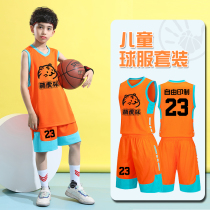 Childrens basketball clothes suit boyswomens sports training to serve primary school students breathable vest performance customized jerseys