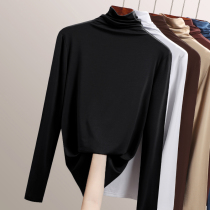 High collar undershirt female autumn winter within lap black spring autumn 100 lap 2022 new Modale long sleeve t-shirt female blouse
