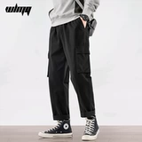 Мужские осенние штаны для отдыха, свободный прямой крой