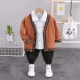 Однотонный кардиган, комплект, 3 предмета