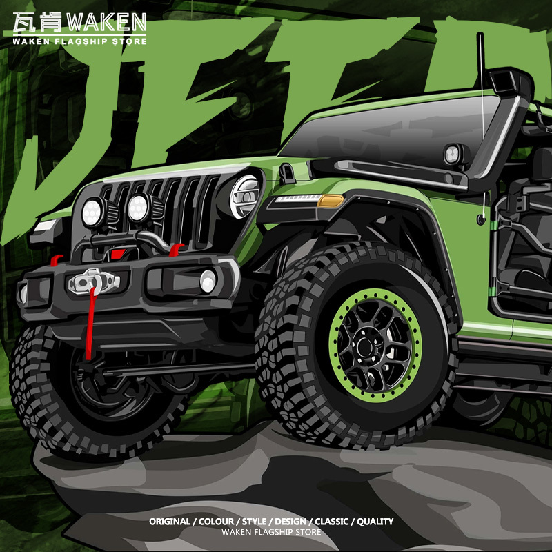 Wrangler Off-Road Vehicle Enthusiasts' Club Jeep Modification Culture 318 Summer Short-Sleeve T-Shirt Pure Cotton Loose Fit Top