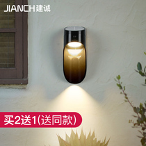 Solar lamp wall lamp outdoor balcony corridor entrance eaves courtyard lamp home garden villa landscape Decoration lamp