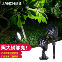 led floodlight outdoor spotlight shedding tree light projecting outdoor waterproof super bright lawn green garden light